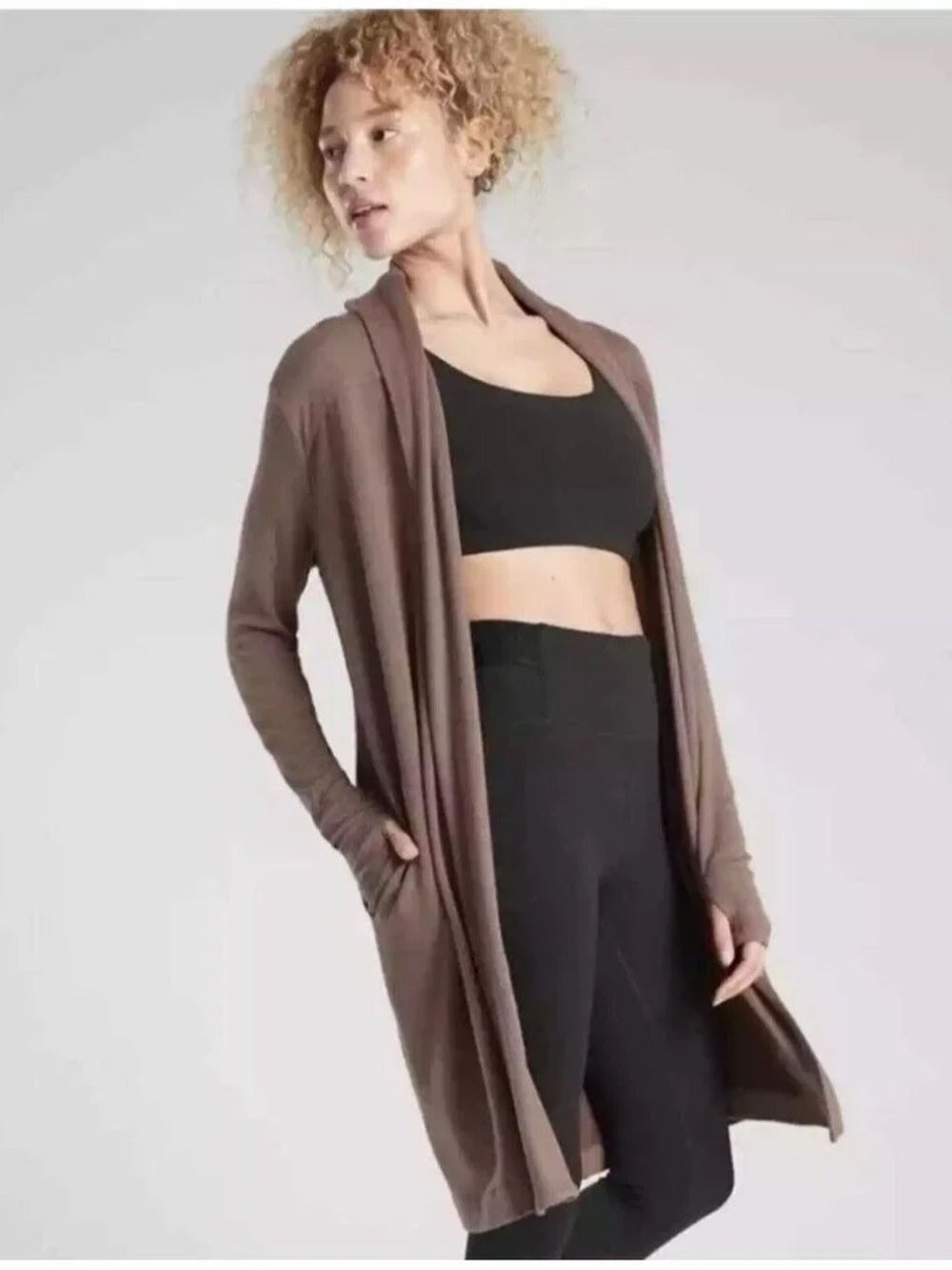 Athleta Canopy Wrap in Mineral Brown, Size L